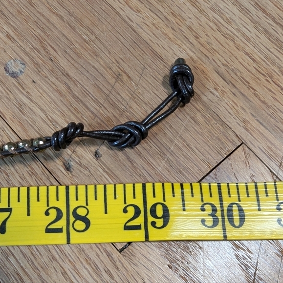 ✨ Dazzling Double Wrap Beaded Leather Bracelet – Effortlessly Chic & Boho Glam! - Picture 6 of 7